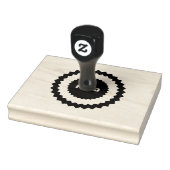 Aangepaste Tekst BETAALDE Duurzame Houten Handvat  Rubberstempel (Stempel)