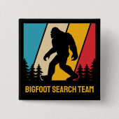 Aangepaste tekst Bigfoot Vierkante Button 5,1 Cm (Voorkant)