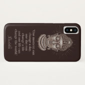 Aangepaste tekst Boeddha Quote telefoongesprekken Case-Mate iPhone Case (Achterkant (horizontaal))