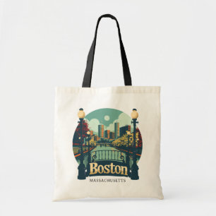 Aangepaste tekst Boston Massachusetts Tote Bag
