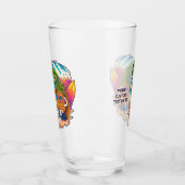 Aangepaste tekst boven ananas glas (Links)