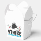 Aangepaste tekst Bowling Strike Bedankdoosjes (Geopend)