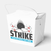 Aangepaste tekst Bowling Strike Bedankdoosjes (Achterkant)