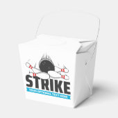 Aangepaste tekst Bowling Strike Bedankdoosjes (Voorkant Zijde)