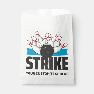 Aangepaste tekst Bowling Strike Bedankzakje