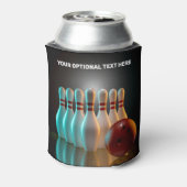 Aangepaste tekst Bowling Strike Blikjeskoeler (Blikje Achterkant)