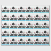 Aangepaste tekst Bowling Strike Cadeaupapier (Vlak)