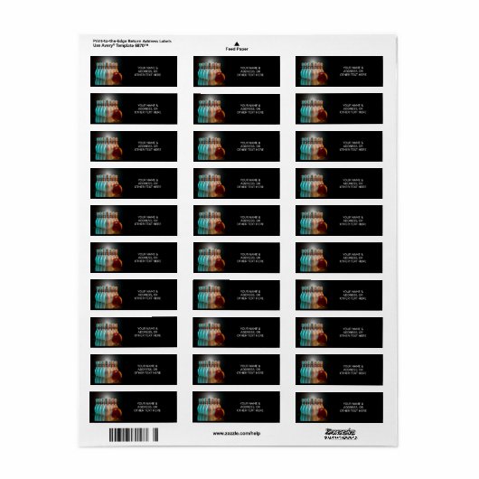 Aangepaste tekst Bowling Strike Etiket (Full Sheet)