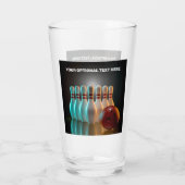 Aangepaste tekst Bowling Strike Glas (Achterkant)
