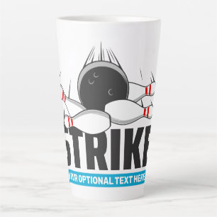 Aangepaste tekst Bowling Strike Latte Mok
