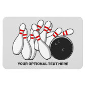 Aangepaste tekst Bowling Strike Magneet (Horizontaal)