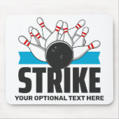 Aangepaste tekst Bowling Strike Muismat (Voorkant)