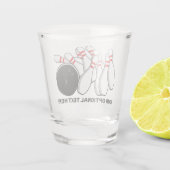 Aangepaste tekst Bowling Strike Shot Glas (Achterkant)