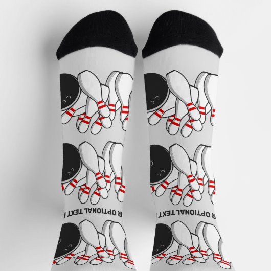 Aangepaste tekst Bowling Strike Sokken (Top)