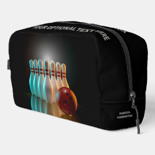 Aangepaste tekst Bowling Strike Toilettasje