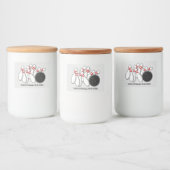 Aangepaste tekst Bowling Strike Voedselcontainer Etiket (Flessen)
