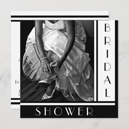 Aangepaste tekst Bridal Shower-uitnodigingen Kaart (Voorkant / Achterkant)