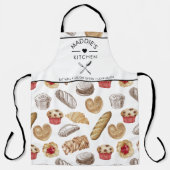 Aangepaste tekst Brood Bakker Patroon Schort (Voorkant)