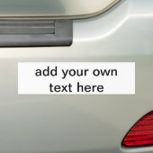 aangepaste tekst bumpersticker (Op auto)