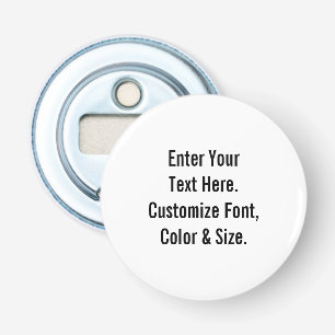 Aangepaste tekst button flesopener