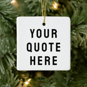 Aangepaste tekst cadeau keramisch ornament