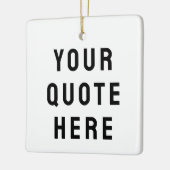 Aangepaste tekst cadeau keramisch ornament (Links)