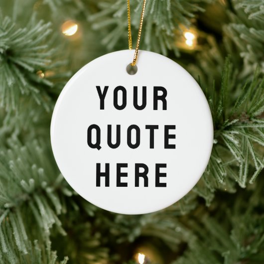 Aangepaste Tekst Cadeau Keramisch Ornament (Boom)