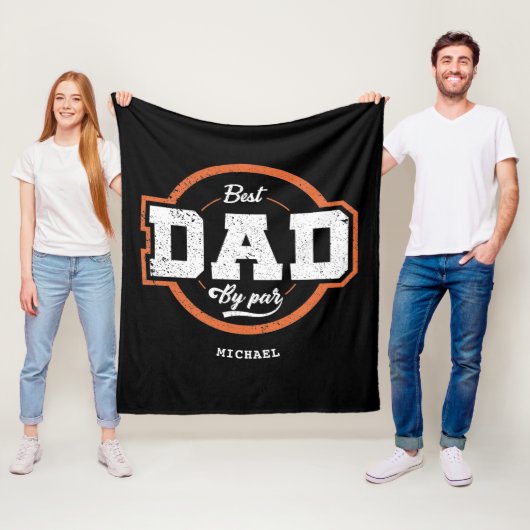 Aangepaste tekst cadeau voor vader fleece deken (In situ)