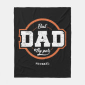 Aangepaste tekst cadeau voor vader fleece deken (Voorkant)