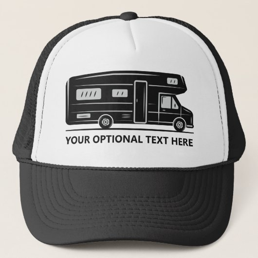 Aangepaste tekst Camper Van Trucker Pet (Voorkant)