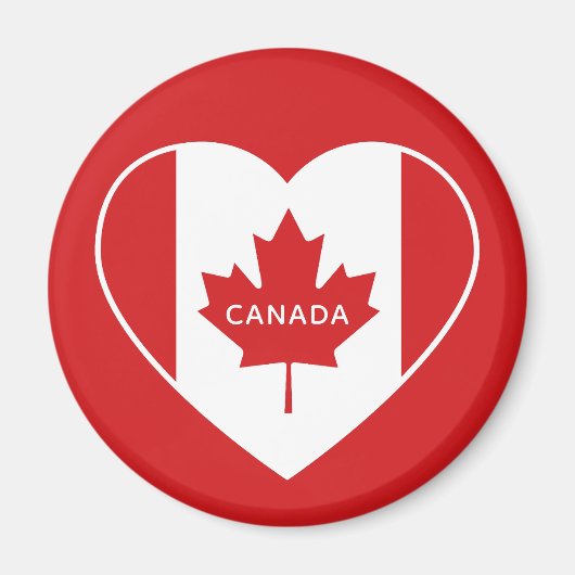 Aangepaste tekst CANADA Love magnet Magneet (Voorkant)