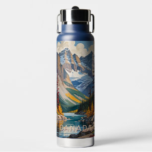 Aangepaste tekst Canada Reizen Poster Waterfles