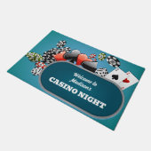 Aangepaste tekst Casino / Poker Deurmat (Schuin)