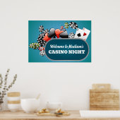 Aangepaste tekst Casino / Poker Poster (Keuken)