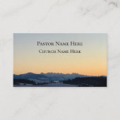 Aangepaste tekst Christelijke kerkvoorganger geper Visitekaartje (Voorkant)