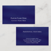 Aangepaste tekst Christelijke kerkvoorganger geper Visitekaartje (Voorkant / Achterkant)
