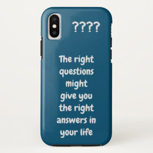 Aangepaste tekst Citaat of favoriet idiom-visblauw iPhone XS Hoesje