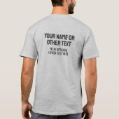Aangepaste tekst Cocktail Bartender T-shirt (Achterkant)