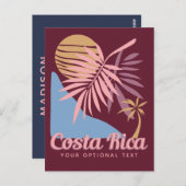 Aangepaste tekst Costa Rica Briefkaart (Voorkant / Achterkant)