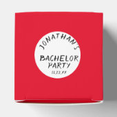 Aangepaste tekst Craps Dice Favor Box Vrijgezellen Bedankdoosjes (Bovenkant)