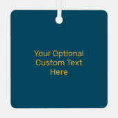 Aangepaste tekst Cuba Metalen Ornament (Achterkant)