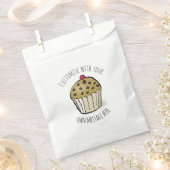 Aangepaste tekst Cute Mini Muffin Bedankzakje (Geknipt)