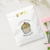 Aangepaste tekst Cute Mini Muffin Bedankzakje (Gezegeld)