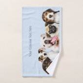 Aangepaste tekst Cute Puppies Handdoek (Handdoek)