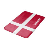 Aangepaste tekst Denemarken vlag Badmat (Gekanteld)
