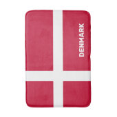 Aangepaste tekst Denemarken vlag Badmat (Voorkant Verticaal)
