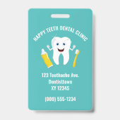Aangepaste tekst Dental Clinic badge (Achterkant)
