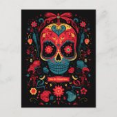 Aangepaste tekst Dia de Muertos☠️ Remembrance Radi Briefkaart (Voorkant)