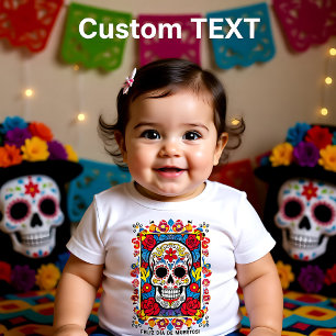 Aangepaste tekst Dia de Muertos Suikerschedel