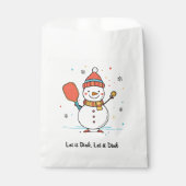 Aangepaste tekst Dinking Snowman Bedankzakje (Voorkant)